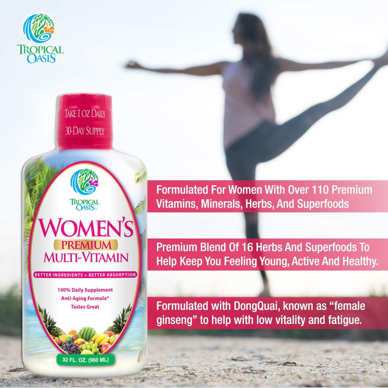 Premium Liquid Multivitamin for Women's.