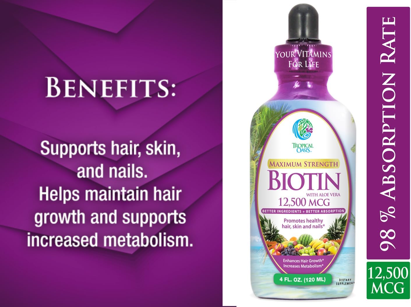 Maximum Strength Liquid Biotin Drops