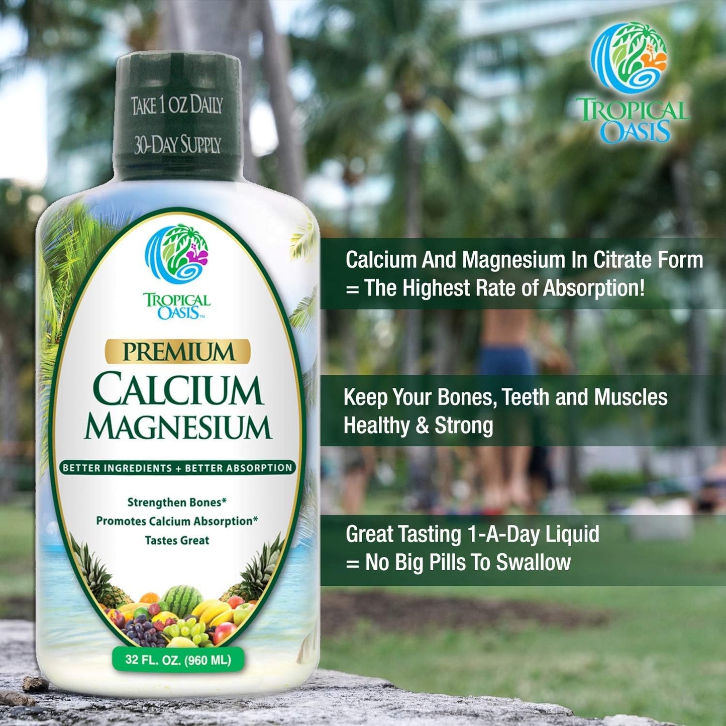 Liquid Calcium Magnesium, Natural Formula