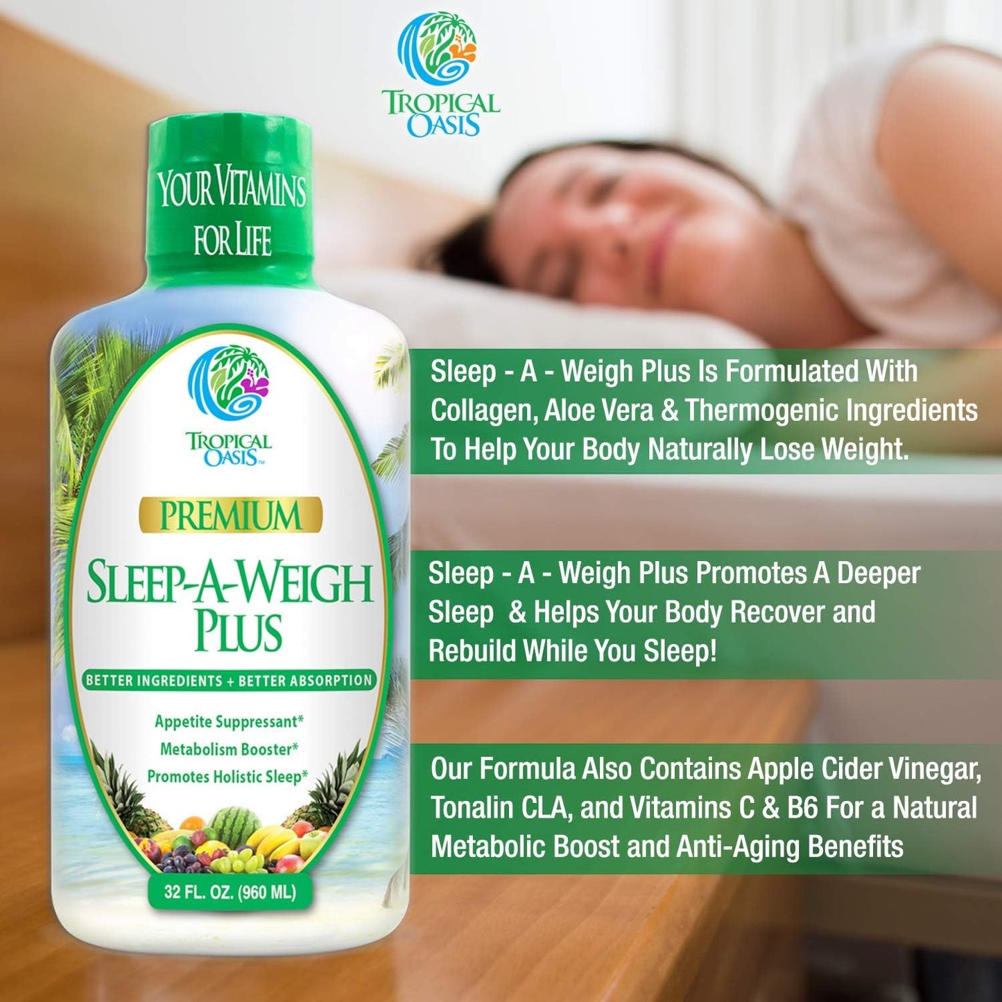 Sleep-A-Weigh Plus, Liquid Sleep Multimineral