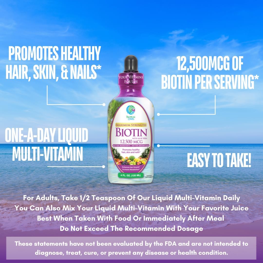 Maximum Strength Liquid Biotin Drops