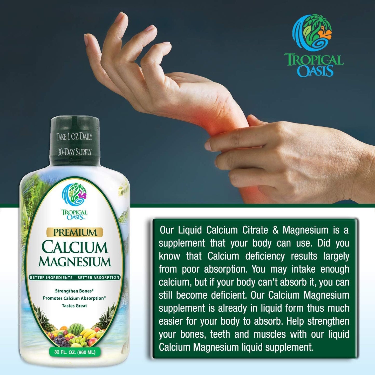 Liquid Calcium Magnesium, Natural Formula