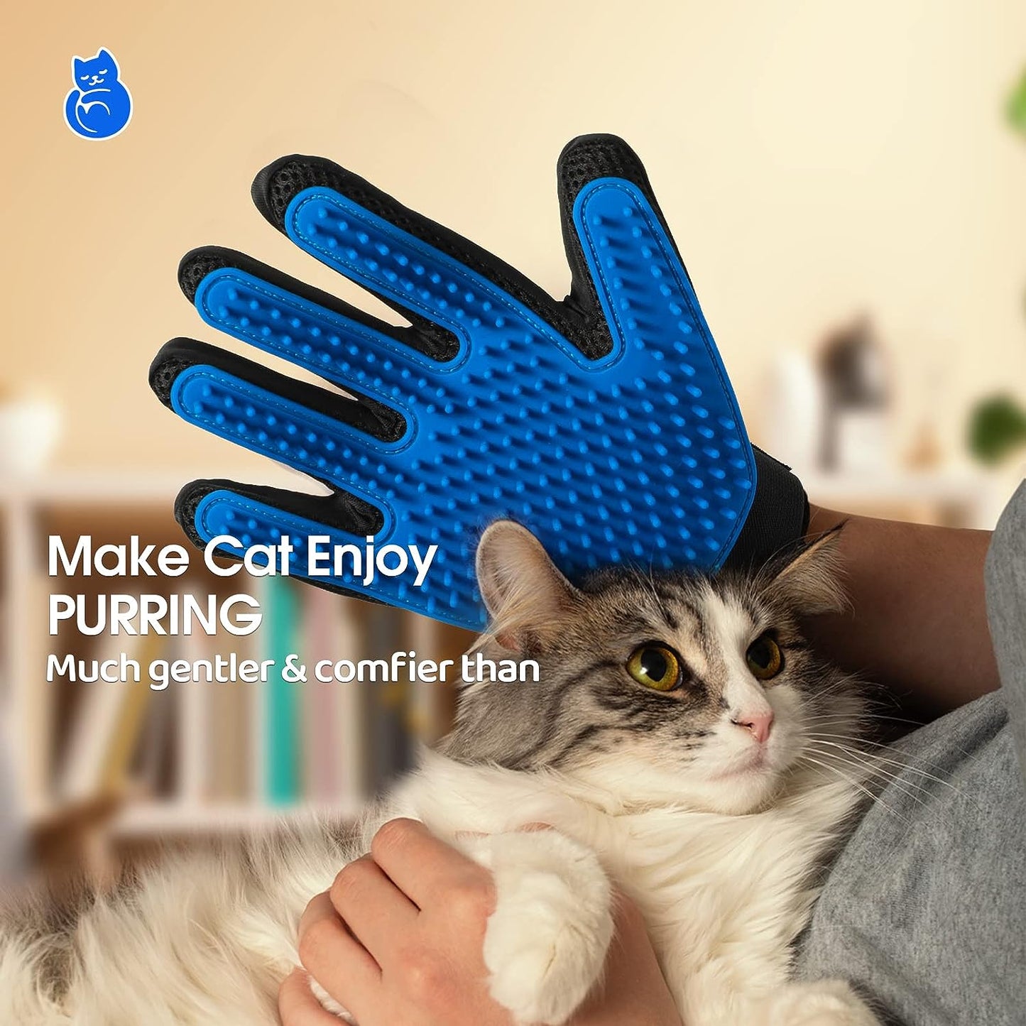 Upgrade Pet Grooming Gloves