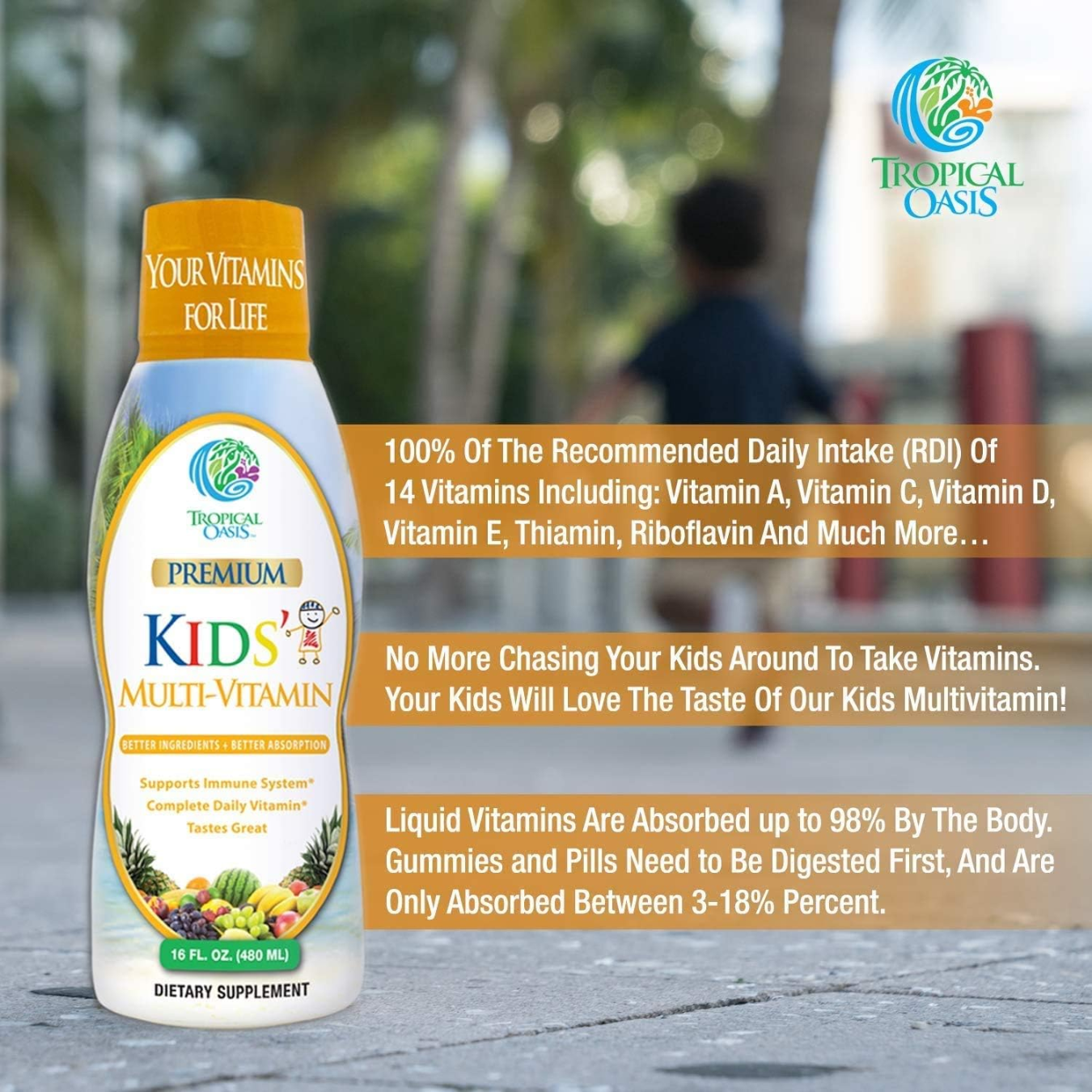 Premium Liquid Multivitamin For Kids