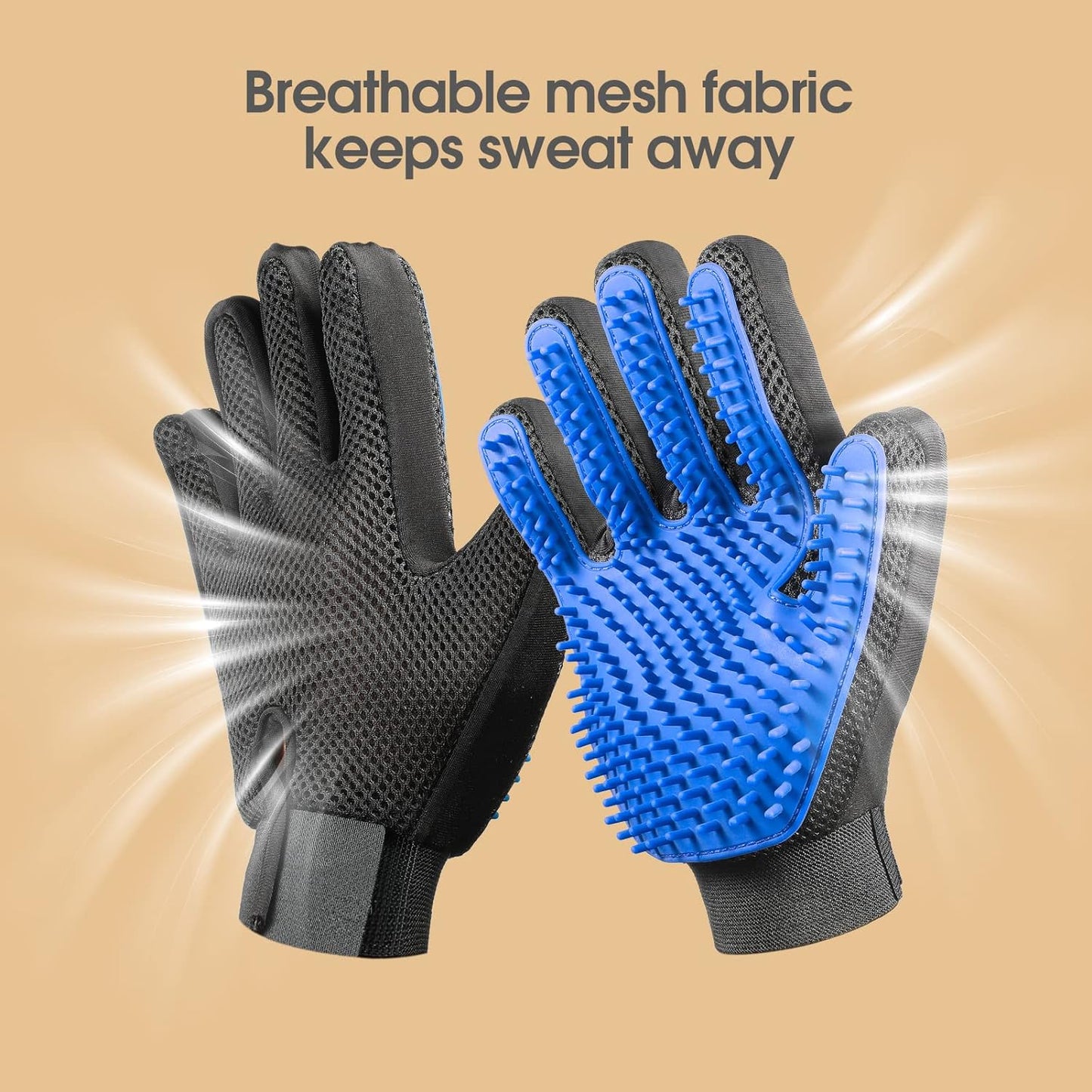 Upgrade Pet Grooming Gloves