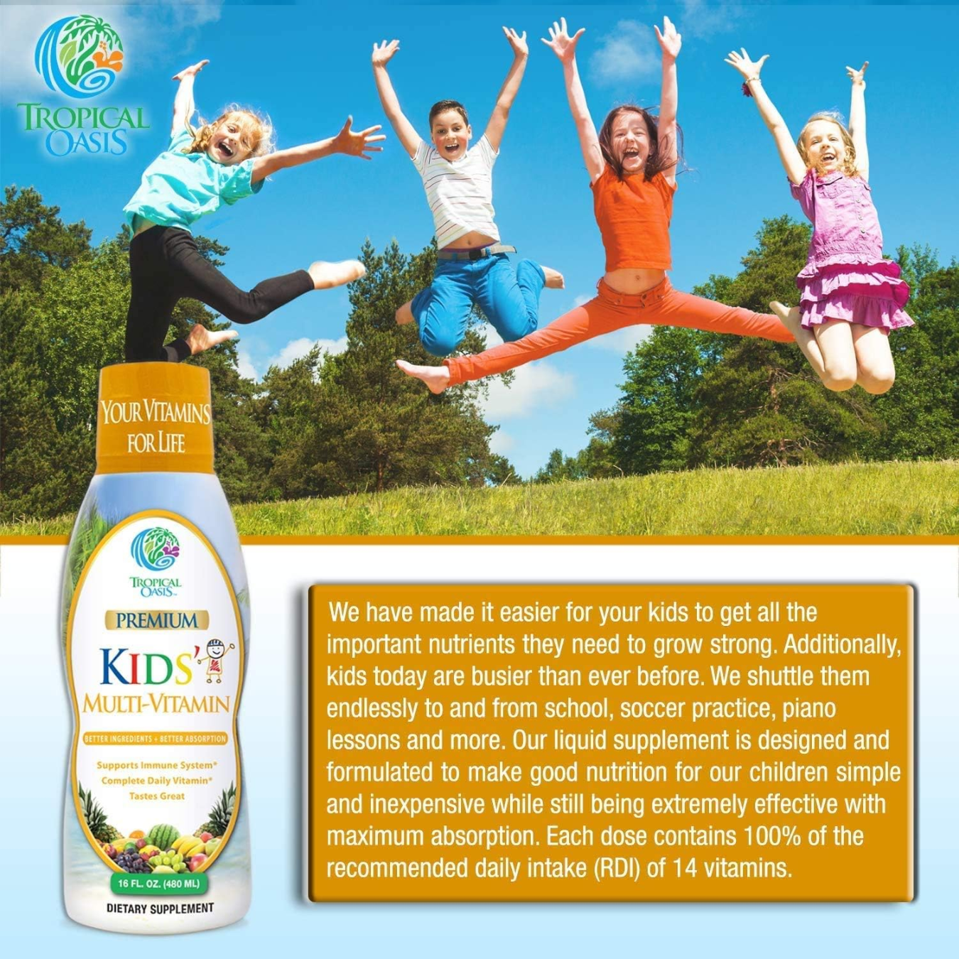 Premium Liquid Multivitamin For Kids